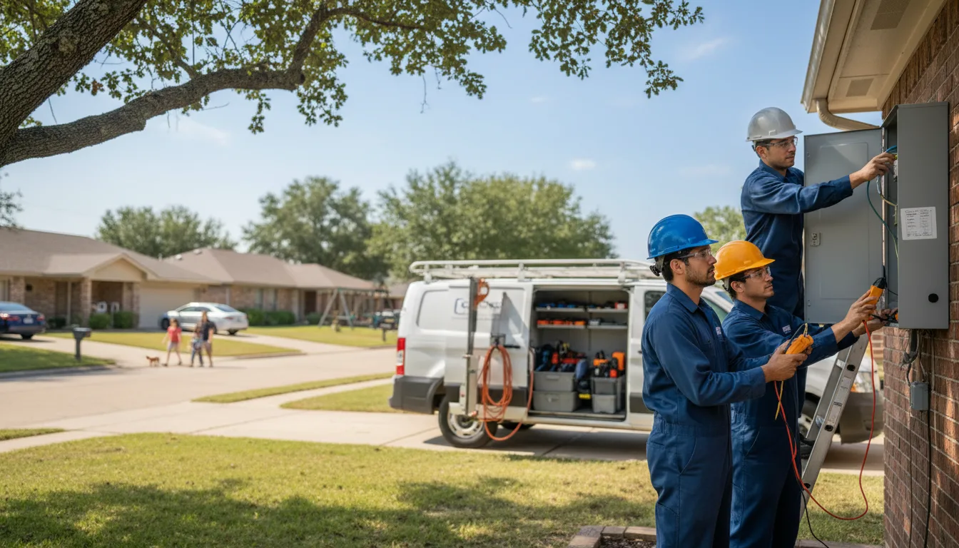 Certified electrician providing emergency electrical services in College Springs, IA